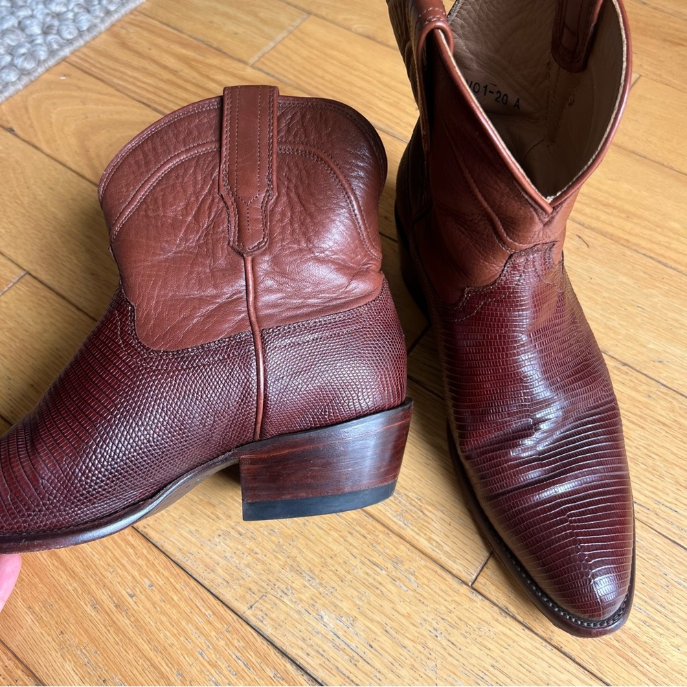 Tecovas V-Cut Real Lizard